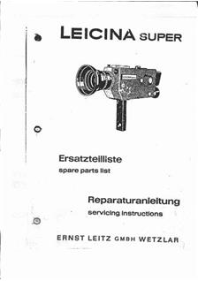 Leica Leicina Special manual. Camera Instructions.